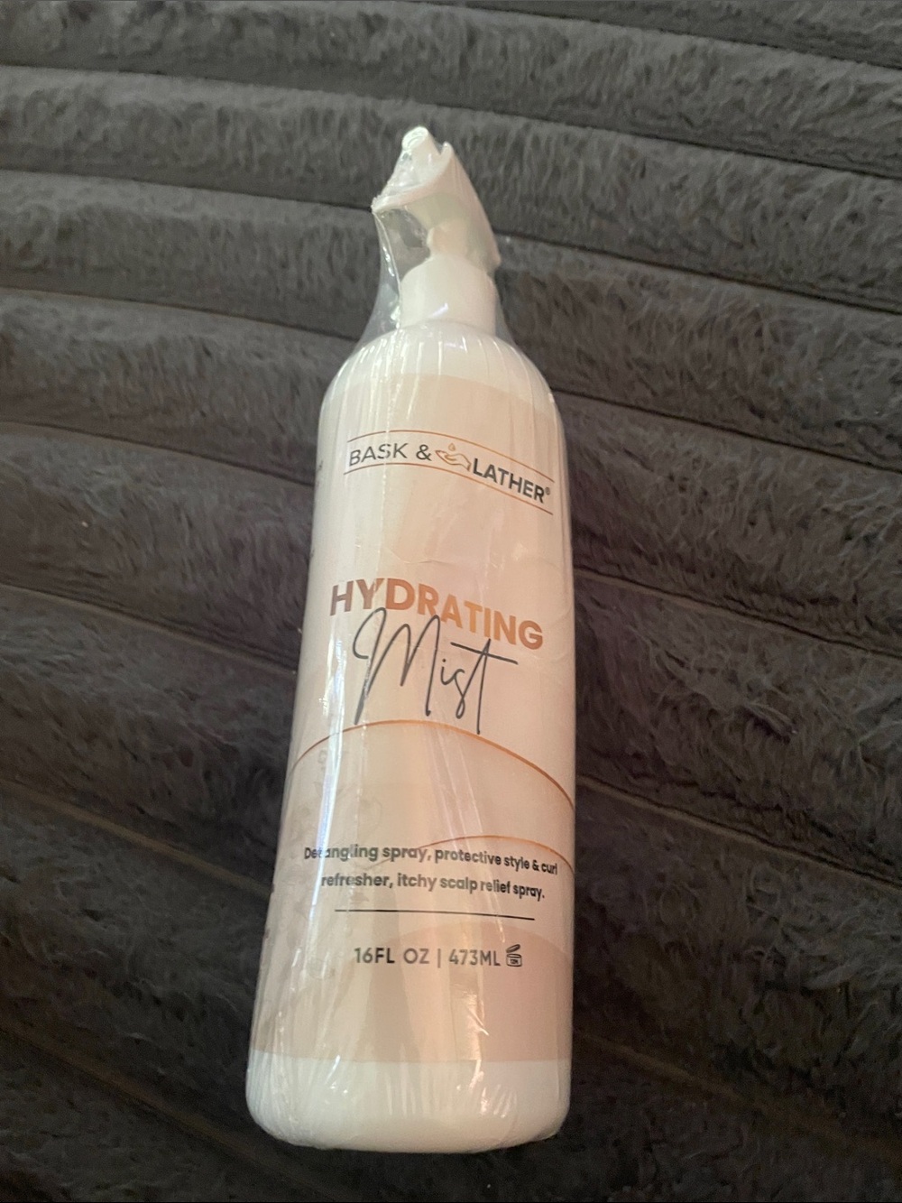 BASK & LATHER Hydrating Hair Mist, Leave-In Conditioner, Itchy Scalp Relief,